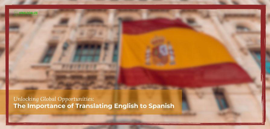 Header image for an article about the importance of translating English to Spanish