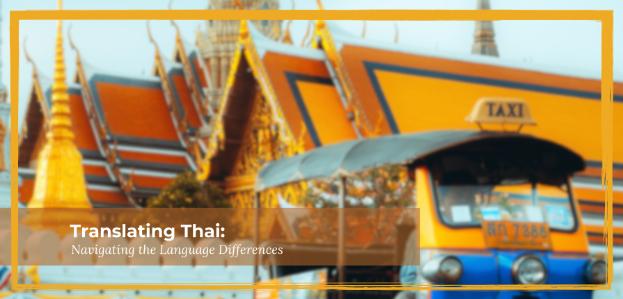 Blog header for article on differences of the Thai language