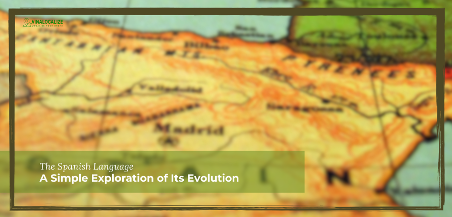 Header image for blog article about a brief exploration of the Spanish language evolution